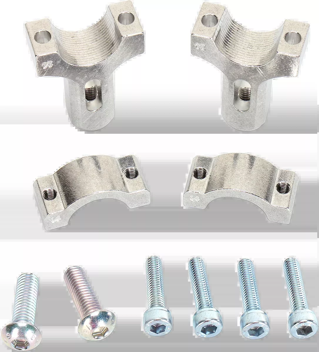 1-1/8" Mount Clamps for Aluminum Handguards - Silver