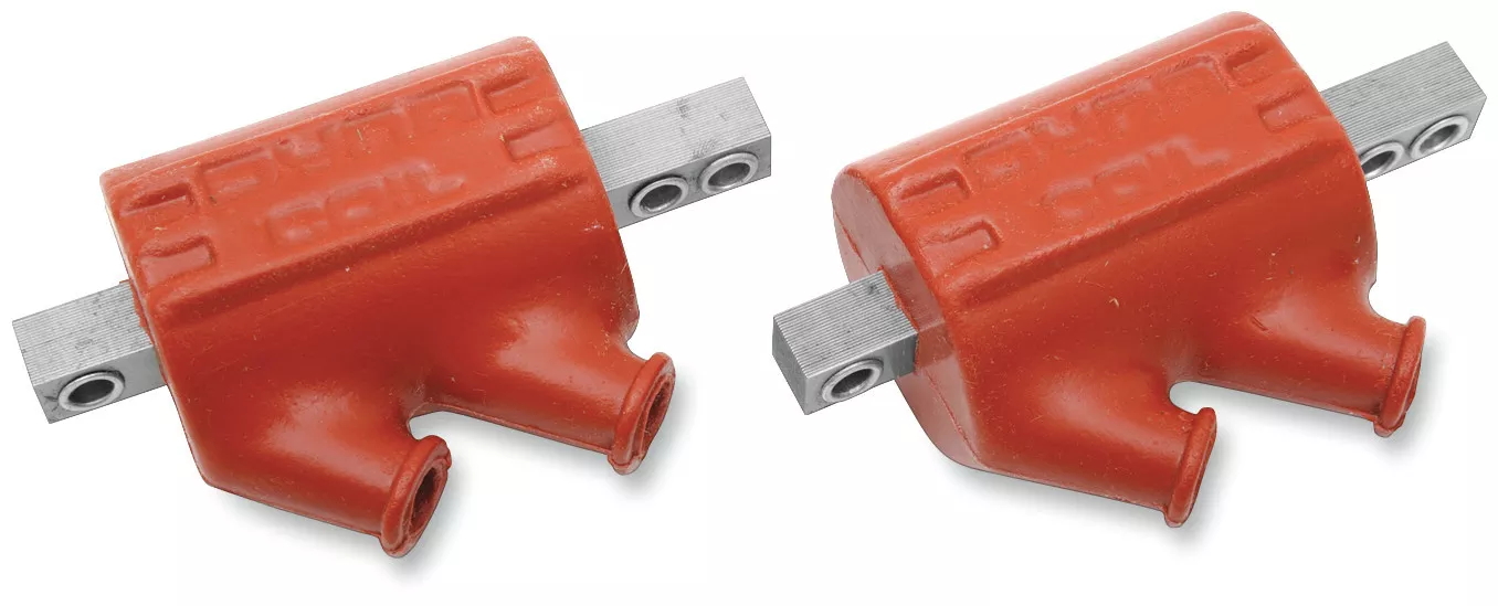 1.5-Ohm 6V Angled Dual Output Dyna Coil (Brown)