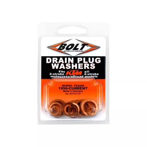 Bolt Copper Drain Plug Washer Set For KTM