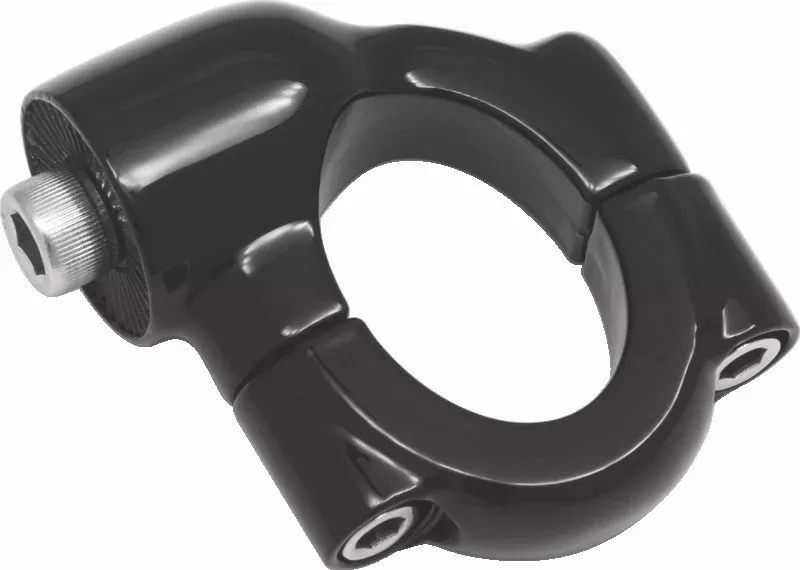 Kuryakyn Side Mount License Plate Holder Clamp for Harley Softail Models - Gloss Black - 3117