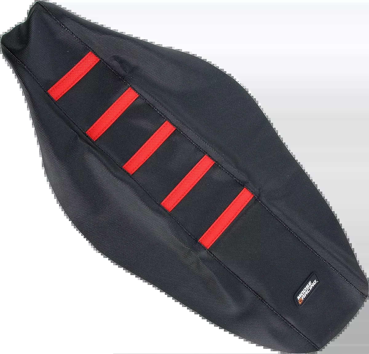 Ribbed Seat Cover - Black Cover/Red Ribs - Honda